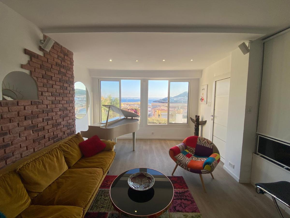 Au Coeur Du Parc National Du Massif Des Calanques, La Flibuste Des Goudes, Maison 2 Chambres, Climatisee, Jardins, Solarium, Proche Plage, Large Vue Mer Marseille Eksteriør bilde