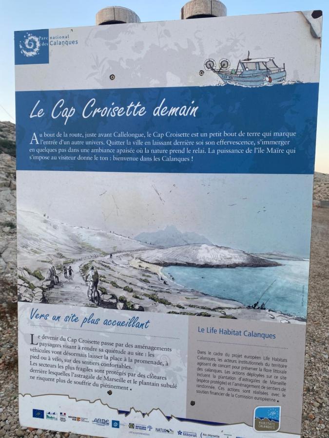 Au Coeur Du Parc National Du Massif Des Calanques, La Flibuste Des Goudes, Maison 2 Chambres, Climatisee, Jardins, Solarium, Proche Plage, Large Vue Mer Marseille Eksteriør bilde