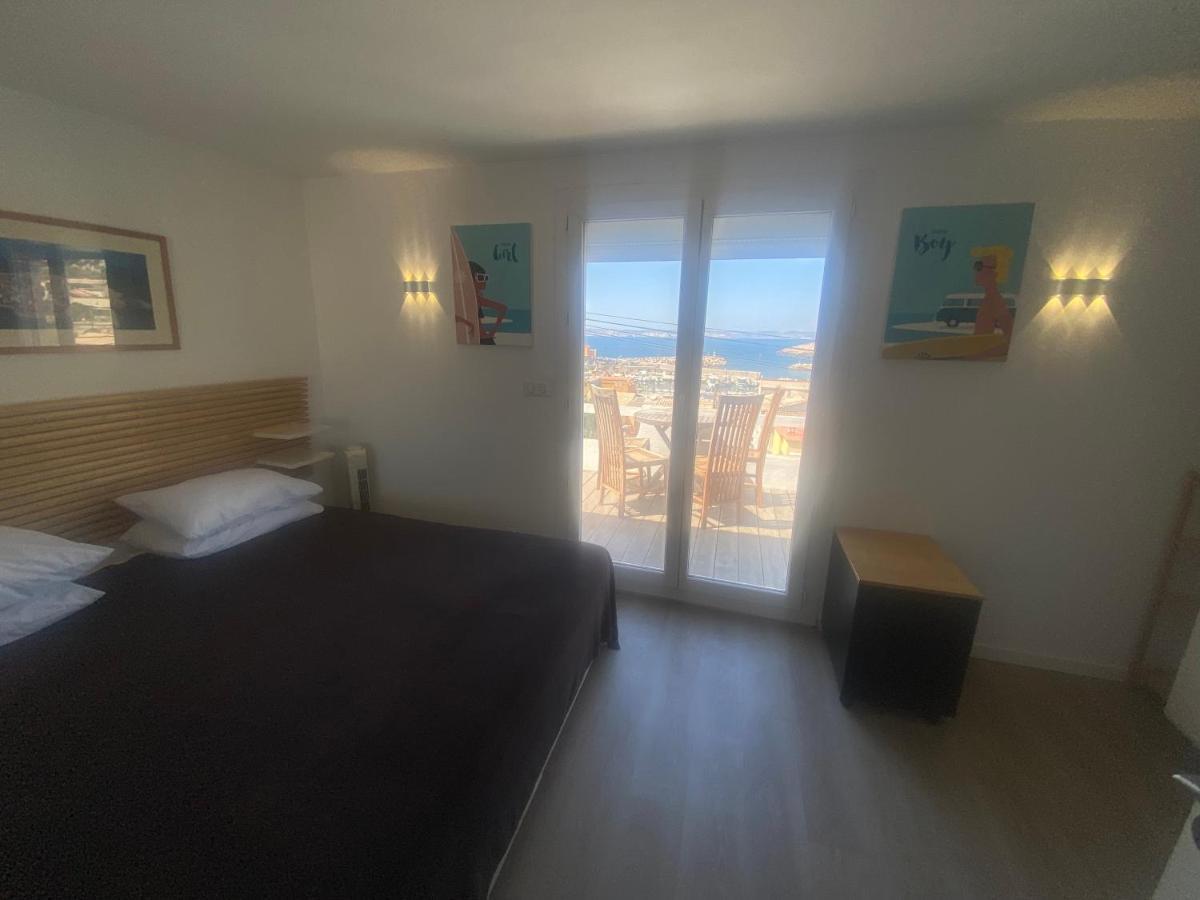 Au Coeur Du Parc National Du Massif Des Calanques, La Flibuste Des Goudes, Maison 2 Chambres, Climatisee, Jardins, Solarium, Proche Plage, Large Vue Mer Marseille Eksteriør bilde