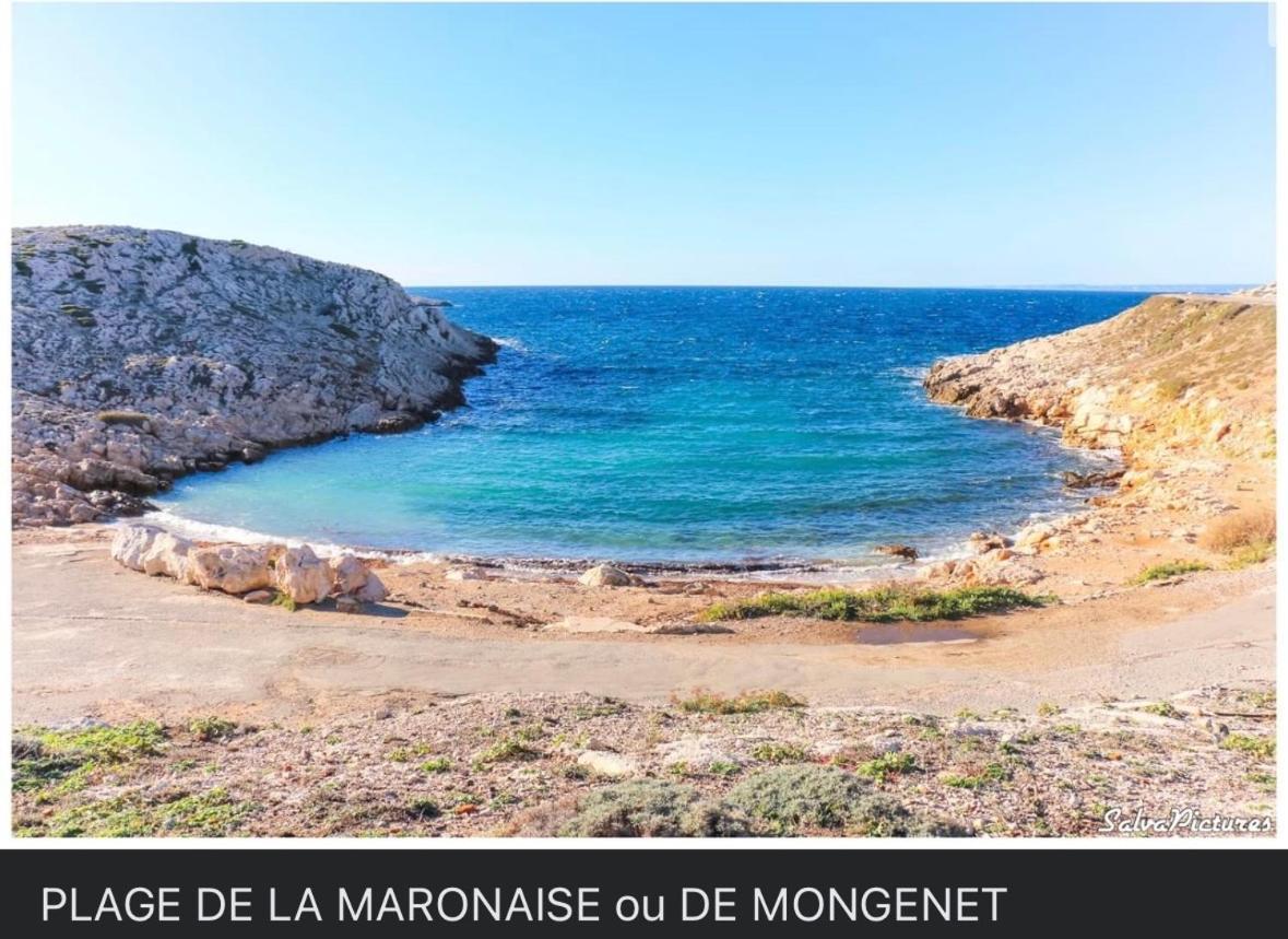 Au Coeur Du Parc National Du Massif Des Calanques, La Flibuste Des Goudes, Maison 2 Chambres, Climatisee, Jardins, Solarium, Proche Plage, Large Vue Mer Marseille Eksteriør bilde