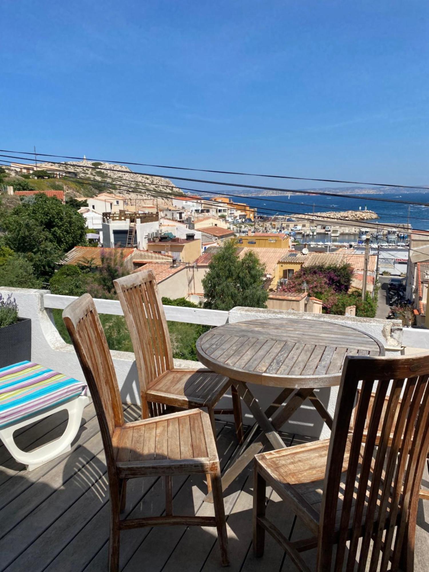 Au Coeur Du Parc National Du Massif Des Calanques, La Flibuste Des Goudes, Maison 2 Chambres, Climatisee, Jardins, Solarium, Proche Plage, Large Vue Mer Marseille Eksteriør bilde